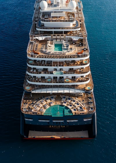 Explora I has several pools and outdoor spaces for guests to relax while at sea. Photo: MSC Group