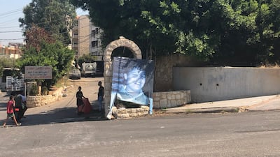 An image depicting slain boy Hassan Ghosn in Khalde, 12km south of Beirut.