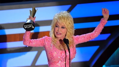 Accepting the Gary Haber Lifting Lives Award in Nashville in 2017. Reuters