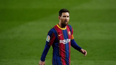 Barcelona's Lionel Messi in action. Reuters