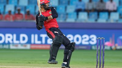 Rohan Mustafa on his way to 31 for Desert Vipers.