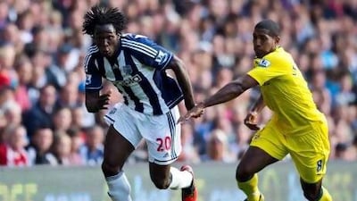 Chelsea's Romelu Lukaku, left, on loan to West Brom Albion, does not want to hear any more comparisons of himself to Didier Drogba.