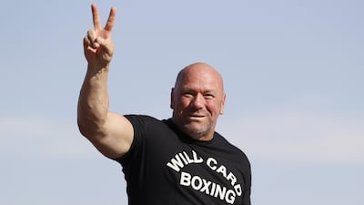UFC President Dana White says he will fly to Abu Dhabi next week. Getty Images