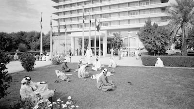 Raban also charts the huge changes in Al Ain in the 1970s, such as the arrival of a Hilton. Getty Images