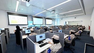 Women taking part in the Sheikha Fatima bint Mubarak Women, Peace and Security initiative are learning how to utilise cutting-edge artificial intelligence. Photo: Wam