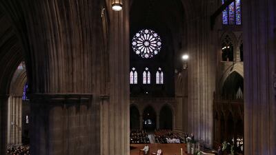 A funeral service is held for Bob Dole at the Washington National Cathedral. Reuters