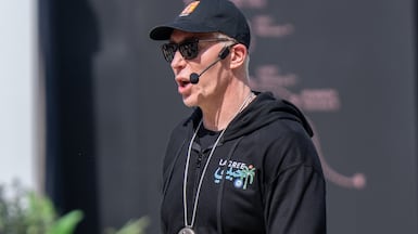 Sebastien Lagree hosts a workout session at Emirates Palace Mandarin Oriental in Abu Dhabi. Photo: Darvin Morales