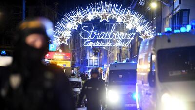 The Strasbourg Christmas market where the deadly shooting took place in Strasbourg. EPA