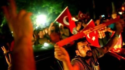 Anti-government protesters demonstrate in Ankara on Friday. Dado Ruvic / Reuters