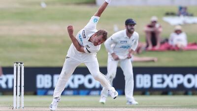 New Zealand’s Neil Wagner bowled despite having two broken toes. AFP