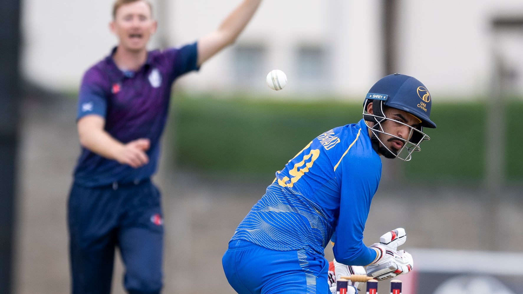 UAE lost to Scotland by one wicket at Forfarshire Cricket Club in Dundee, Scotland, on August 7, 2026. All photos: Ian Jacobs/Cricket Scotland