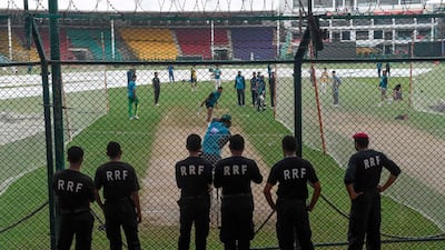 Pakistan team training in Karachi last year. Image for representation. AFP