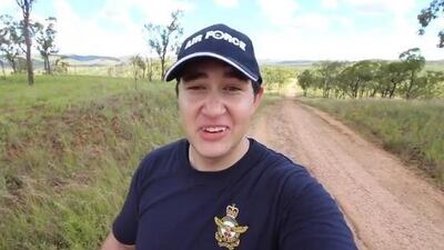Alen Catak was paid by the Australian government to take part in an official campaign to promote the Australian Air Force. Photo / YouTube