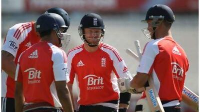 Ian Bell, centre, will be back in the England limited-overs side after the batsman was overlooked for the one-off Twenty20 game.