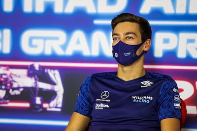 British Formula One driver George Russell of Williams. EPA