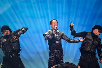 Norway's Kyle Alessandro performs at this year's contest. Getty Images