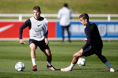 Mason Mount, left, and Harry Winks are part of the younger generation of England midfielders. Reuters