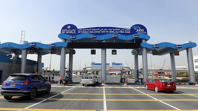Cars approach the main entrance of DP World at Jebel Ali Port in Dubai, United Arab Emirates. Reuters.
