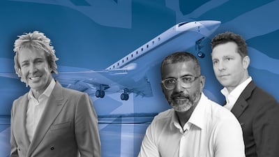 Charlie Mullins, Bassim Haidar and Nick Candy. The National / Getty Images