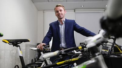 Jason Bryan expected to sell just 25 Boardman bikes in the first year, but wound up selling more than 200. Antonie Robertson / The National