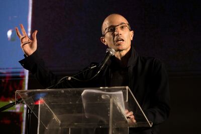 Israeli historian Noah Yuval Harari has urged the international community to 'help maintain a space for peace'. Getty Images
