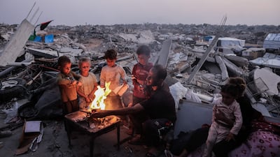 The onset of winter is an increasing concern in Gaza as aid groups seek to work with the US and Israel to increase assistance. AFP