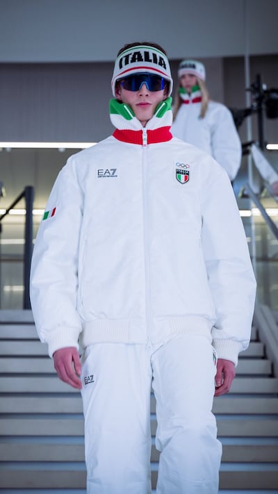 EA7 Emporio Armani's kit for the Italian Olympic squad. Photo: EA7 Emporio Armani