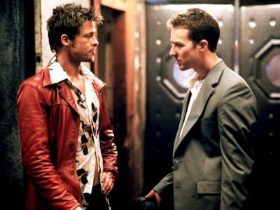 Brad Pitt and Edward Norton star in the era-defining Fight Club. Photo: 20th Century Fox