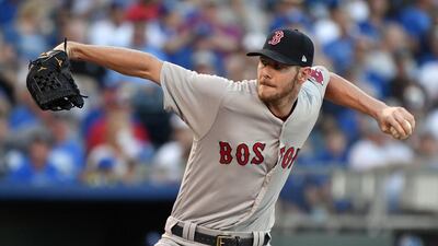 In the 15 games that Chris Sale has pitched in, the Boston Red Sox have won 11 times. When the left-hander is not playing Boston are 29-28. Ed Zurga / Getty Images / AFP