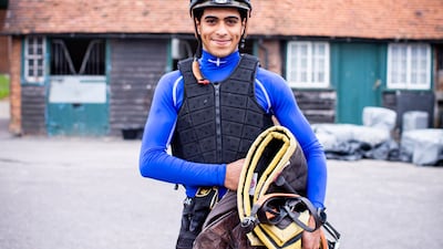 Bahraini jockey Ebrahim Nader, pictured at trainer Andrew Balding's stables in Kingsclere.