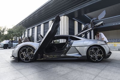 Yangwang U9 EV in Shenzhen. Bloomberg