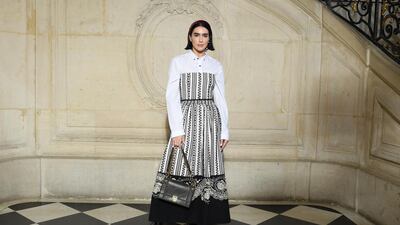 Brittany Xavier attends the Christian Dior show in Paris (Photo by Pascal Le Segretain/Getty Images)