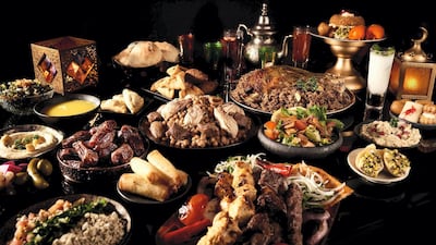 This picture of food from the iftar at Al Nafoorah is an example of how many options there are in many of the UAE's buffet spreads.