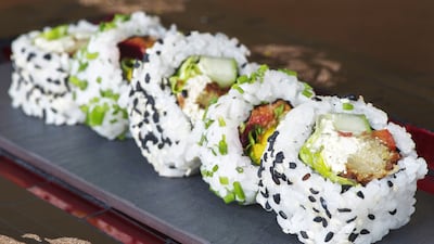 Arabic sushi at The Ritz-Carlton, Dubai International Financial Centre.