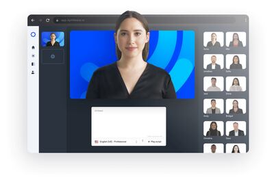 Illustrations of video avatars created by Synthesia, an AI video platform that creates digital humans. Reuters