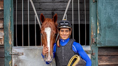 Bahraini jockey Ebrahim Nader, pictured at trainer Andrew Balding's stables in Kingsclere.