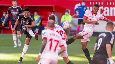 Real Madrid's Casemiro on Saturday. Reuters