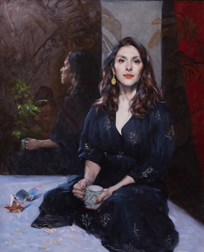 Caroline de Peyrecave's portrait of Nazanin Zaghari-Ratcliffe, titled 'Held in Plain Sight'. Photo: Caroline de Peyrecave