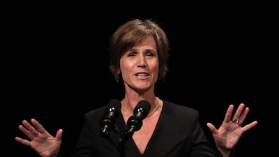 Former US deputy attorney general Sally Yates, author of a report into the abuse of professional female soccer players. Getty / AFP