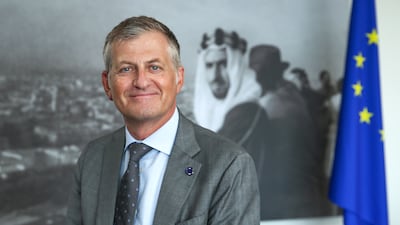 EU Ambassador to the UAE, Andrea Matteo Fontana. Victor Besa / The National