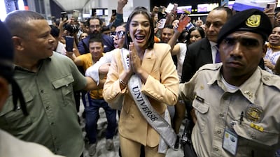 Nicaraguan Miss Universe Sheynnis Palacios arrives at Tocumen International Airport in Panama City, Panama. EPA