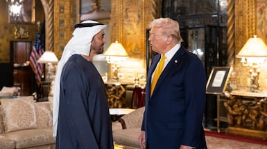 President Sheikh Mohamed discussed the Iran war in a phone call with US President Donald Trump. Ryan Carter / UAE Presidential Court