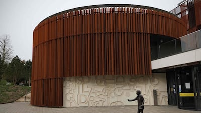 British artist Christine Charlesworth was commissioned to create the sculpture, titled Make a Difference, in 2019. AFP