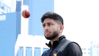 Yodhin Punja made his debut for UAE at the age of 17. Pawan Singh / The National