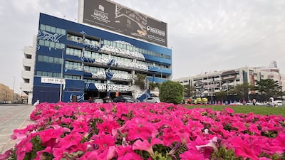 The building that Heather Clayton calls home in Dubai.