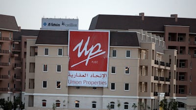A residential project by Union Properties at Motor City in Dubai. Pawan Singh / The National