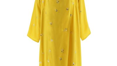Yellow kimono-style robe from Endamage at Robinsons