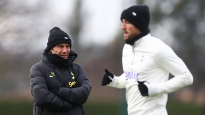 Soccer Football - Champions League - Tottenham Hotspur Training - Tottenham Hotspur Training Centre, London, Britain - March 7, 2023 Tottenham Hotspur manager Antonio Conte during training Action Images via Reuters / Paul Childs