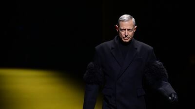 Jeff Goldblum for Prada in 2022. AFP