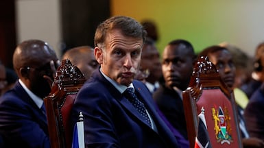 French President Emmanuel Macron attends the Africa Forward Summit in Nairobi, Kenya. Reuters